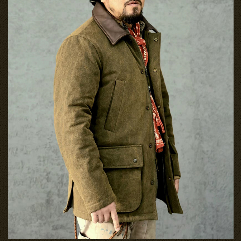 Men's Waxed Cotton Safari Jacket – Crush on Retro Men's Waxed Cotton Safari Jacket – Crush on Retro