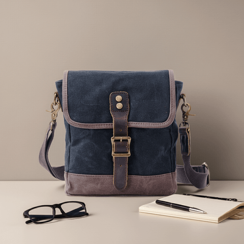 Waxed Canvas Crossbody Bag