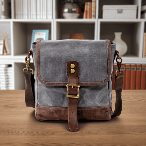 Waxed Canvas Crossbody Bag