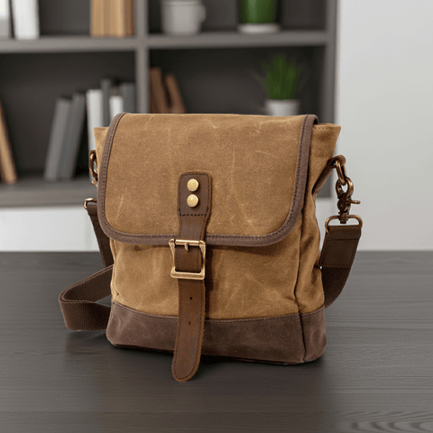 Waxed Canvas Crossbody Bag