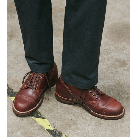 Men's Derby Shoes, Waxed Flesh CXL