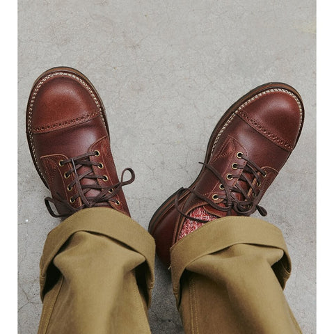 Men's Derby Shoes, Waxed Flesh CXL