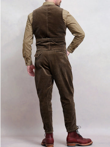Men's Western Corduroy Vest, Brown