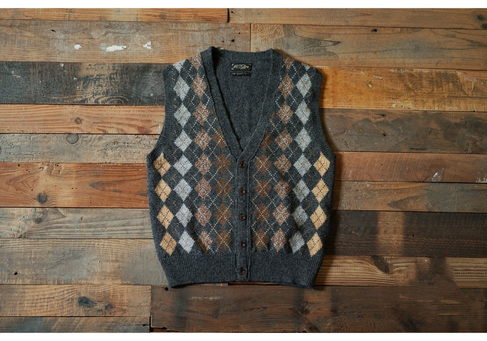 Men's Shetland Wool Argyle Sweater Vest