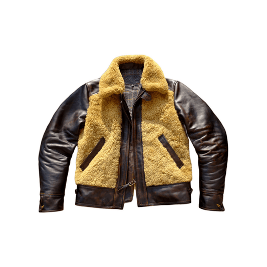 Yellow Shearling Grizzly Coat