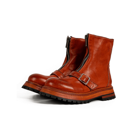 Bottes d'ingénieur zippées pour hommes