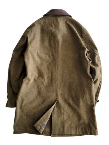 Manteau en cire Balmacaan pour homme