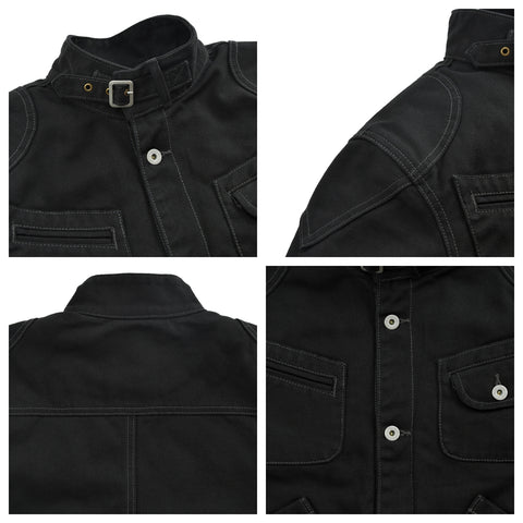 Men's Canvas Moto Jacket