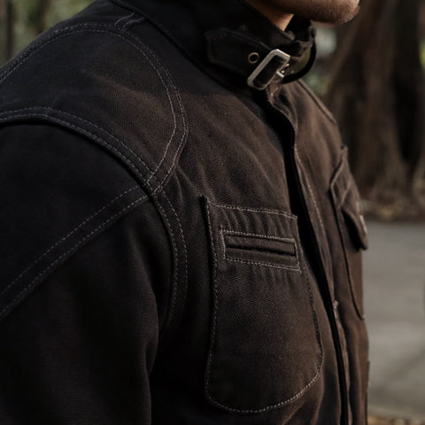 Men's Canvas Moto Jacket