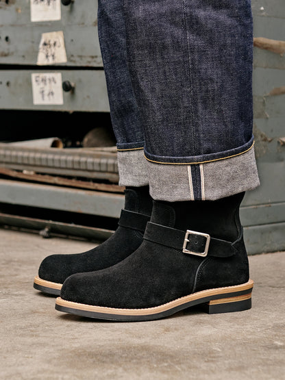 Bottes d'ingénieur en daim pour hommes 9012