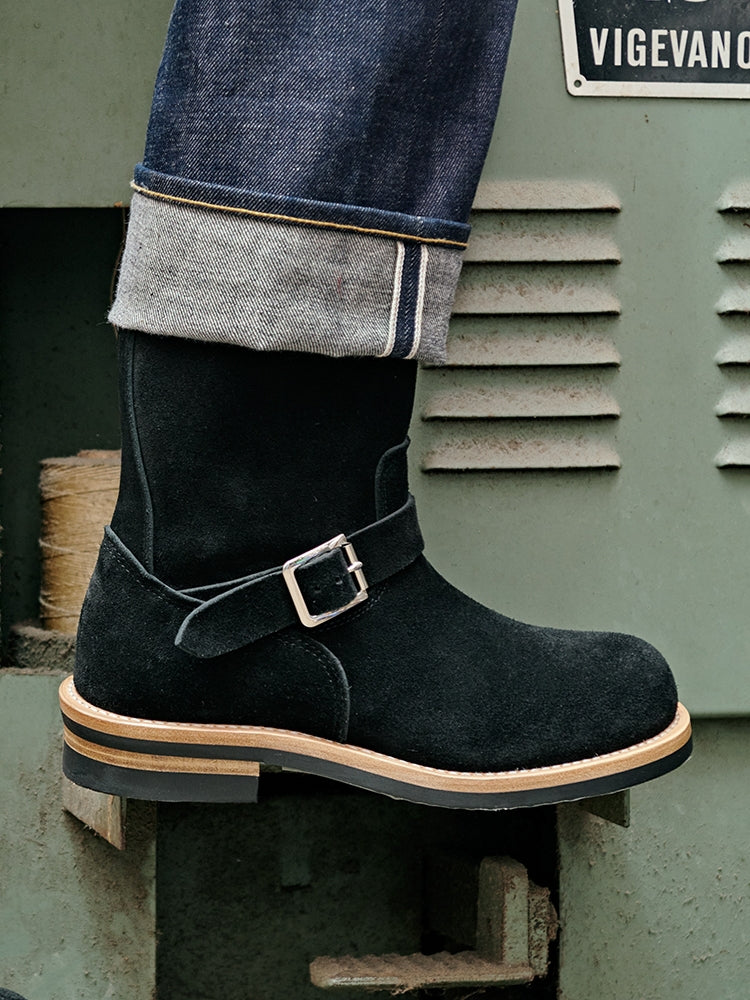 Bottes d'ingénieur en daim pour hommes 9012