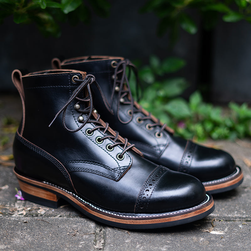 Men's Tea Core Leather Service Boots – Crush on Retro