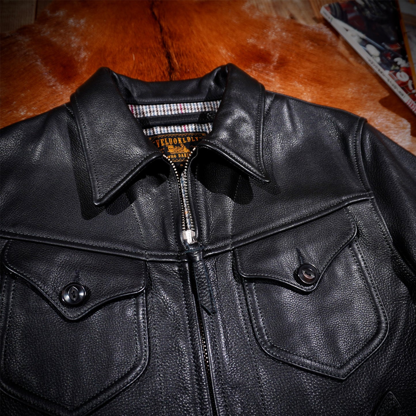 MENDOZA Western Leather Jacket Cowhide