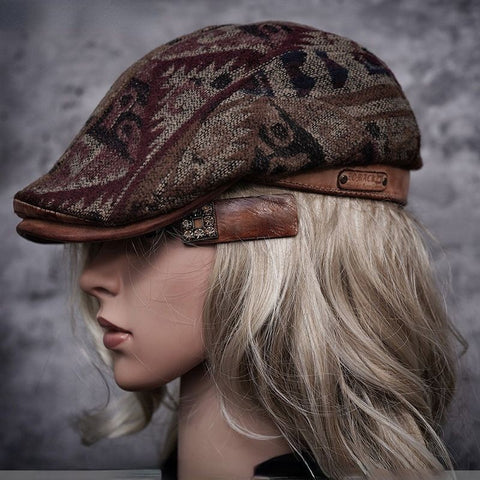 Handmade Bohemia Style Flat Cap