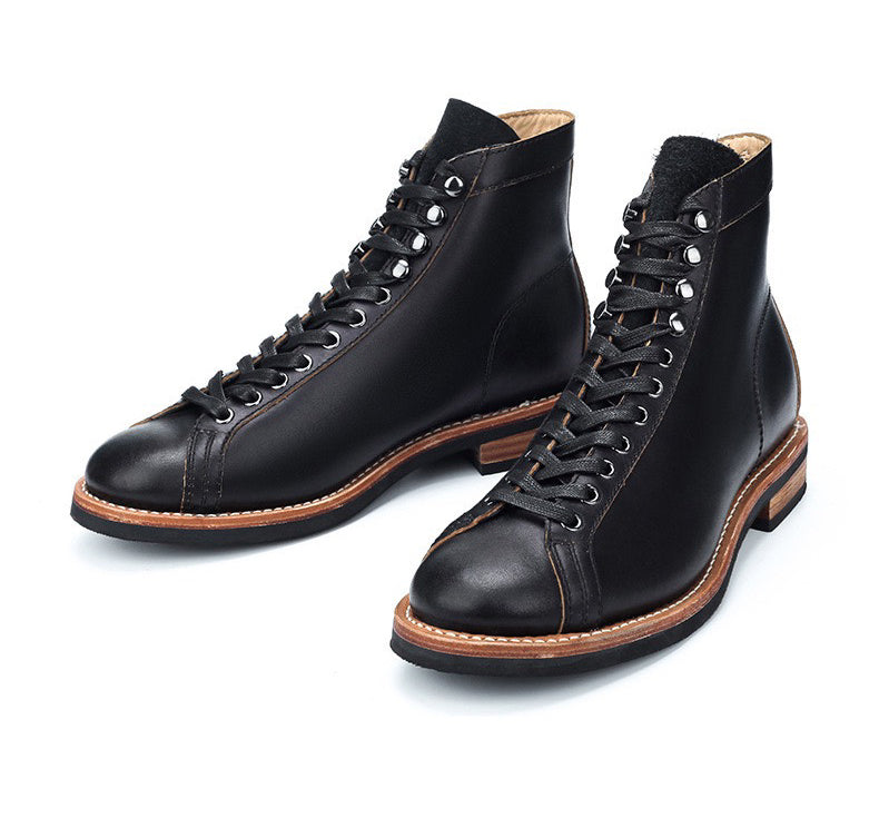 Men's Boxing Leather Boots â Crush on Retro