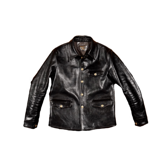 Men's Black Brakeman Leather Coat