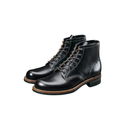 broad round toe derby boots