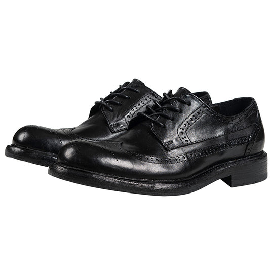 Chaussures Derby Brogue en cuir pour hommes