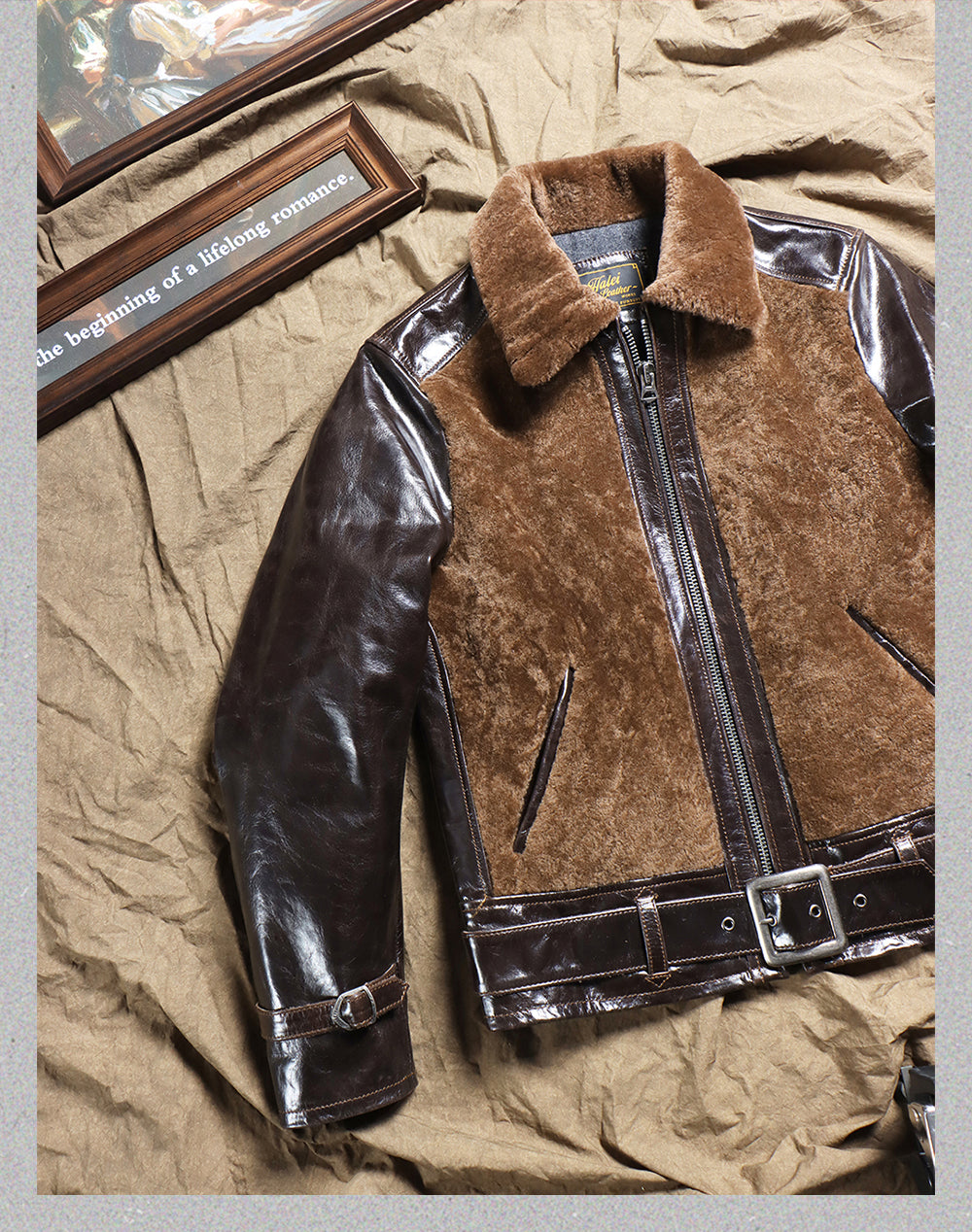 Men's Brown GRIZZLY Leather Jacket