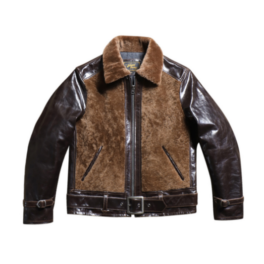 Men's Brown GRIZZLY Leather Jacket