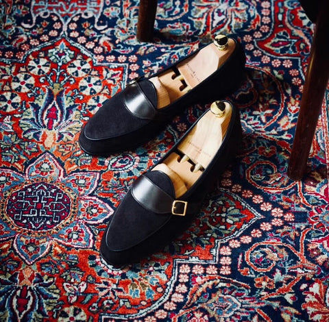 メンズ バックル ローファー