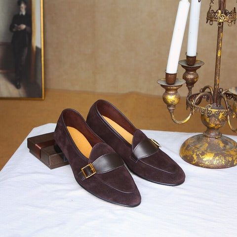 メンズ バックル ローファー