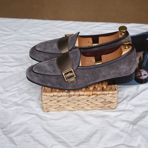 メンズ バックル ローファー