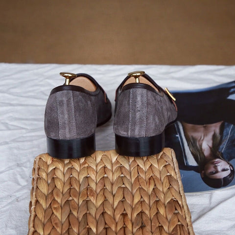 メンズ バックル ローファー