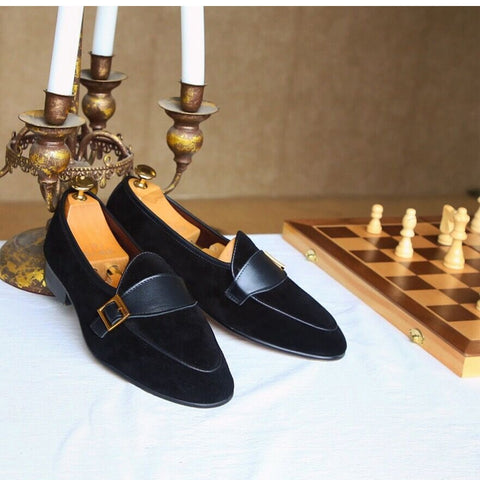 メンズ バックル ローファー