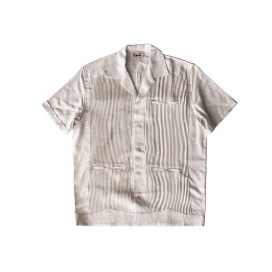 Chemise plissée Guayabera pour homme