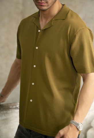 メンズ キャンプカラーシャツ 半袖