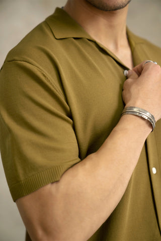 メンズ キャンプカラーシャツ 半袖