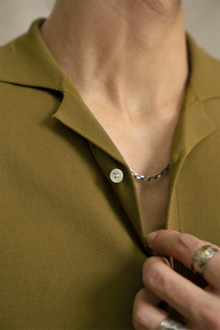 メンズ キャンプカラーシャツ 半袖