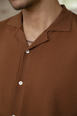 メンズ キャンプカラーシャツ 半袖