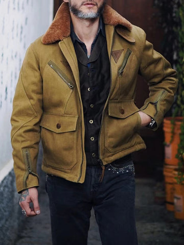 Men's Wax Canvas Marshall Flight Jacket