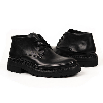 Bottes Chukka pour hommes en cuir de cheval