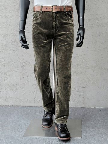 Men's Straight Leg Corduroy Pants
