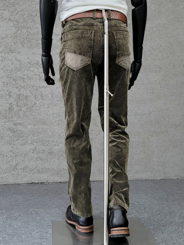 Men's Straight Leg Corduroy Pants
