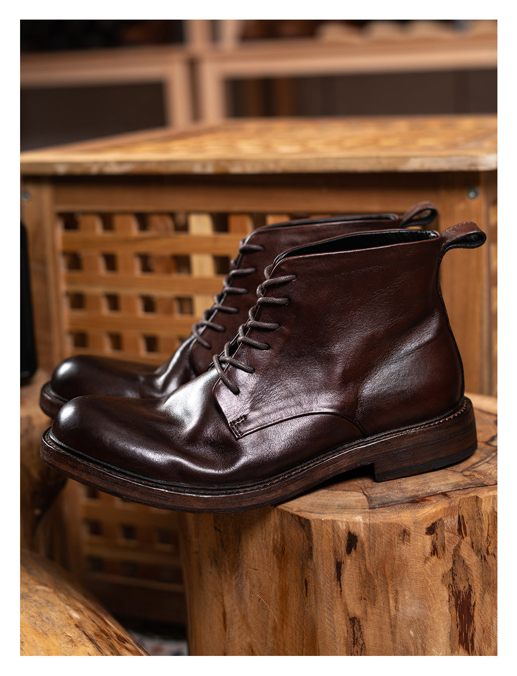 Men's Leather Dress Boots