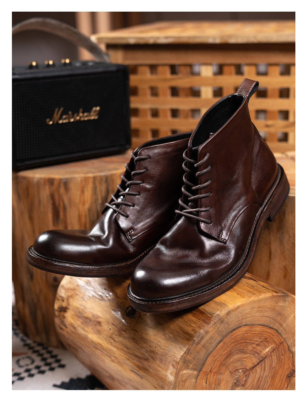 Men's Leather Dress Boots