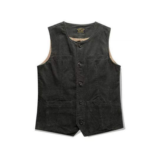 Men's 4-Pockets Corduroy Vest