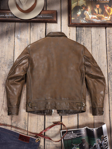 Men's Mulholland Leather Jacket, Crazy Horse Leather