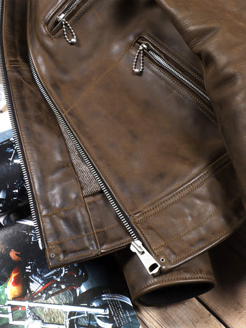 Men's Mulholland Leather Jacket, Crazy Horse Leather