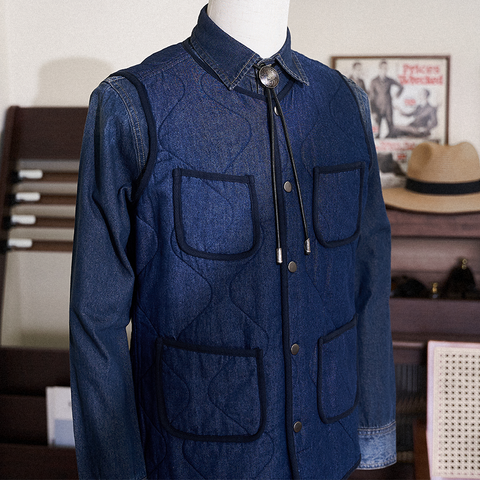 Gilet en jean de plage Brown pour homme