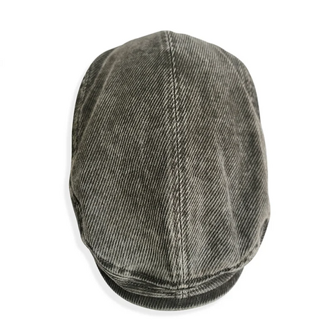 Men's Washed Flat Cap
