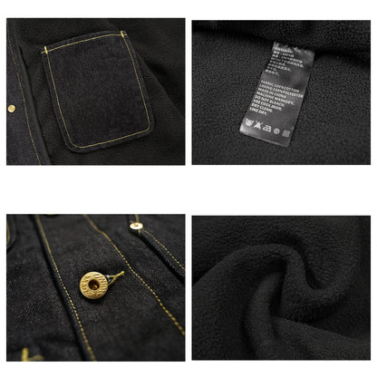 Men's Polar Fleece Denim Jacket