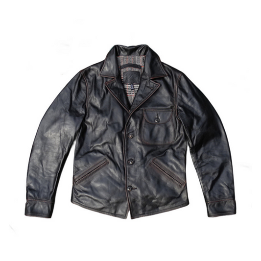 Veste en cuir vieilli Four Corners pour homme