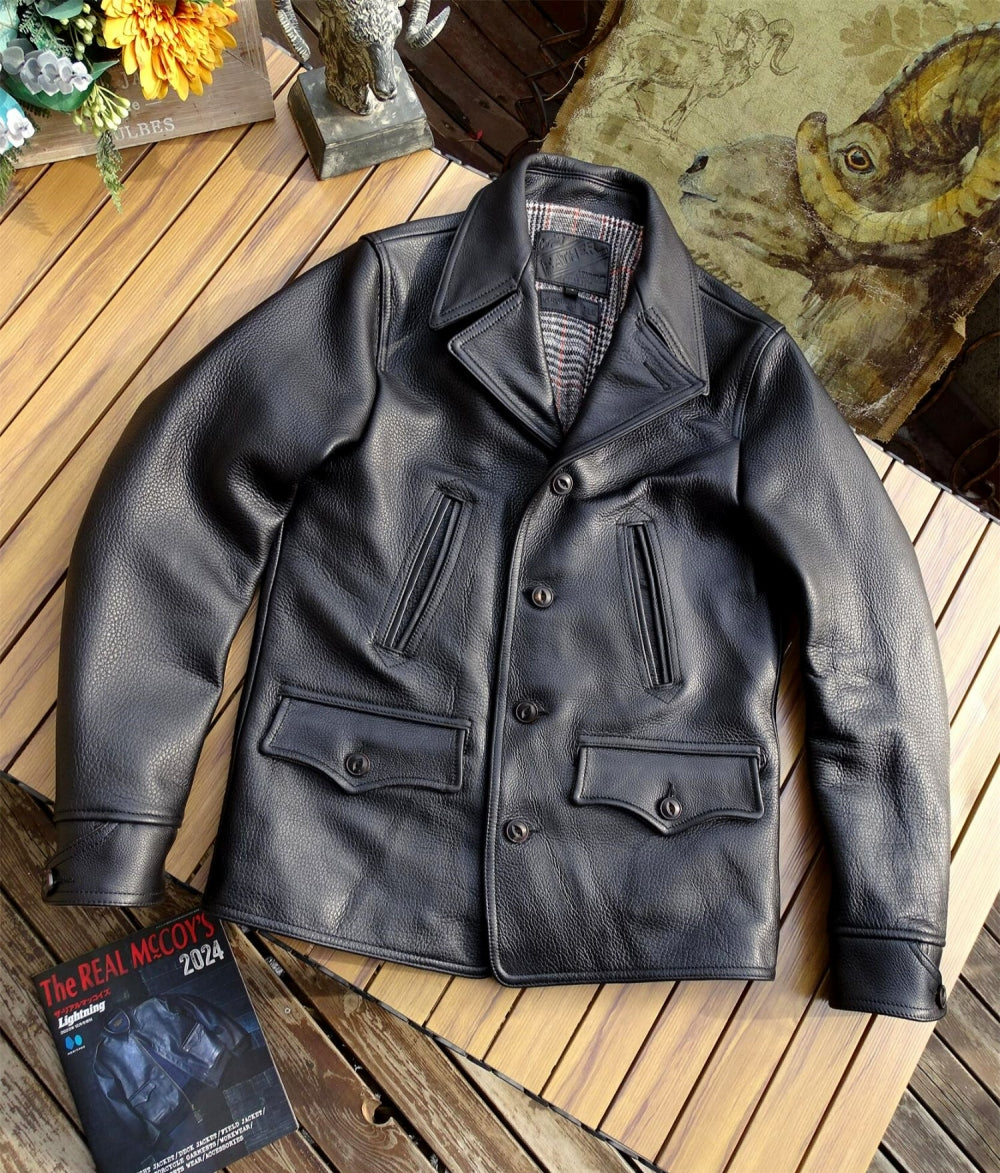 Men's Switchyard Leather Coat Cowhide