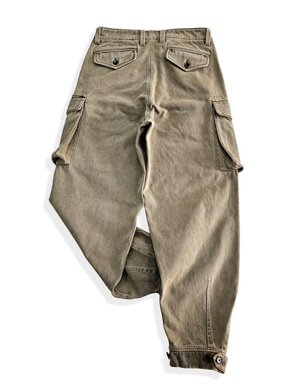 Pantalon cargo kaki délavé pour homme