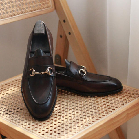 Mocassins habillés à mors pour hommes